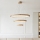 Brilagi - UMEA WOOD LED cable pendant, 45W LED, 230V, Ø 60 cm, rubberwood