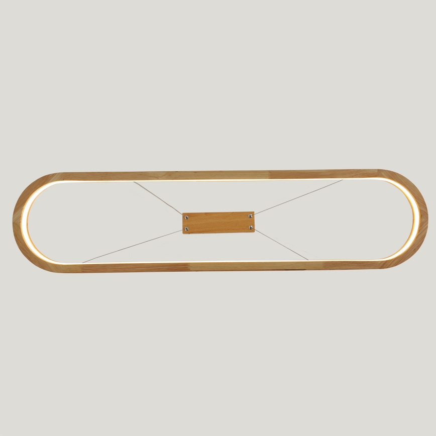 Brilagi - UMEA WOOD LED Cable-Suspended Pendant Light LED/40W/230V 90x22 cm Wood