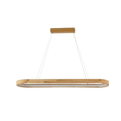 Brilagi - UMEA WOOD LED Cable-Suspended Pendant Light LED/40W/230V 90x22 cm Wood