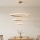 Brilagi - UMEA WOOD LED pendant light on cable LED/45W/230V Ø 60 cm rubberwood