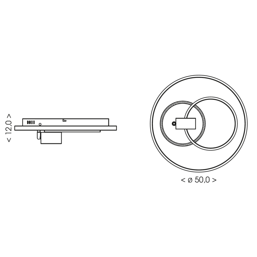 Brilagi - UNITY LED dimmable ceiling light LED/60W/230V + 1xGU10/3W 3000-6000K Ø 50 cm white/black + remote control