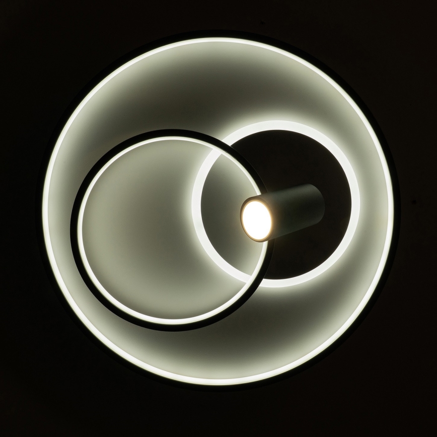 BRILAGI - UNITY LED dimmable ceiling light LED/60W/230V + 1xGU10/3W 3000-6000K Ø 50 cm white/black + remote control