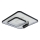 Brilagi - UNITY LED dimmable ceiling light LED/75W/230V + 1xGU10/3W 3000-6000K 50x50 cm white/black + remote control