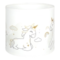 BRILAGI - Universal BOBO E27 Lampshade, 15 cm diameter, White with Unicorns