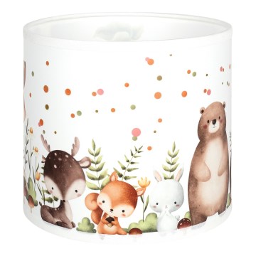 BRILAGI - Universal BOBO E27 lampshade, Ø 15 cm, white/animal design