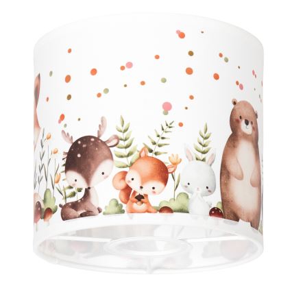 BRILAGI - Universal BOBO E27 lampshade, Ø 15 cm, white/animal design
