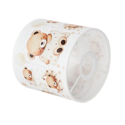 BRILAGI - Universal BOBO E27 Lampshade Ø 15 cm, White/Teddy Bears