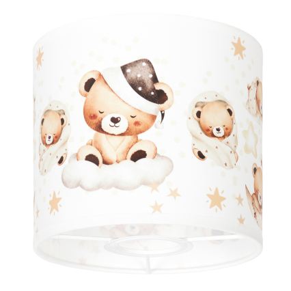 BRILAGI - Universal BOBO E27 Lampshade Ø 15 cm, White/Teddy Bears
