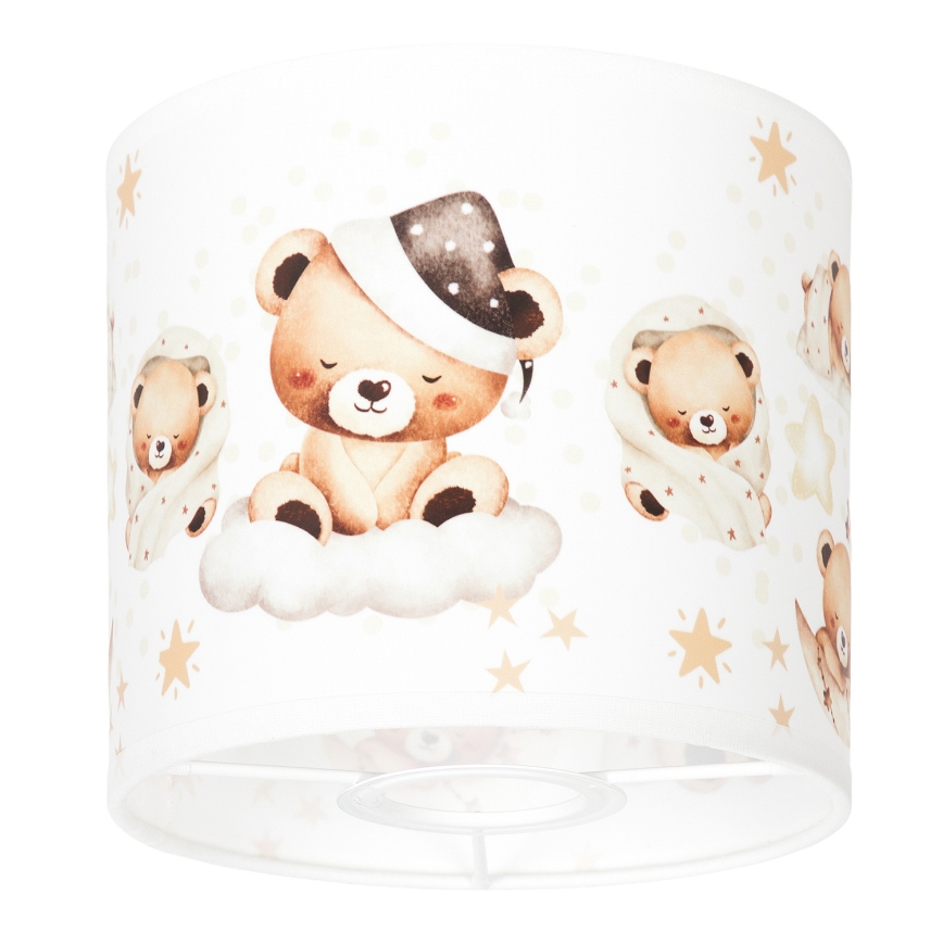BRILAGI - Universal BOBO E27 Lampshade Ø 15 cm, White/Teddy Bears