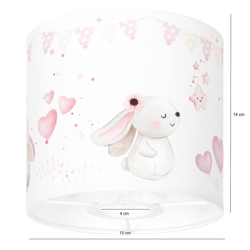 BRILAGI - Universal lampshade BOBO E27 Ø 15 cm cream/bunnies