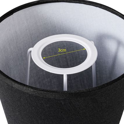 Brilagi - Universal lampshade NUBILA E27 13x9 cm black