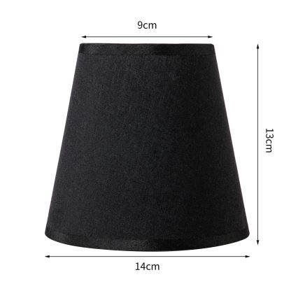 Brilagi - Universal lampshade NUBILA E27 13x9 cm black