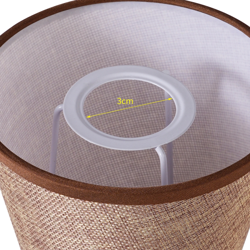 Brilagi - Universal lampshade NUBILA E27 13x9 cm brown