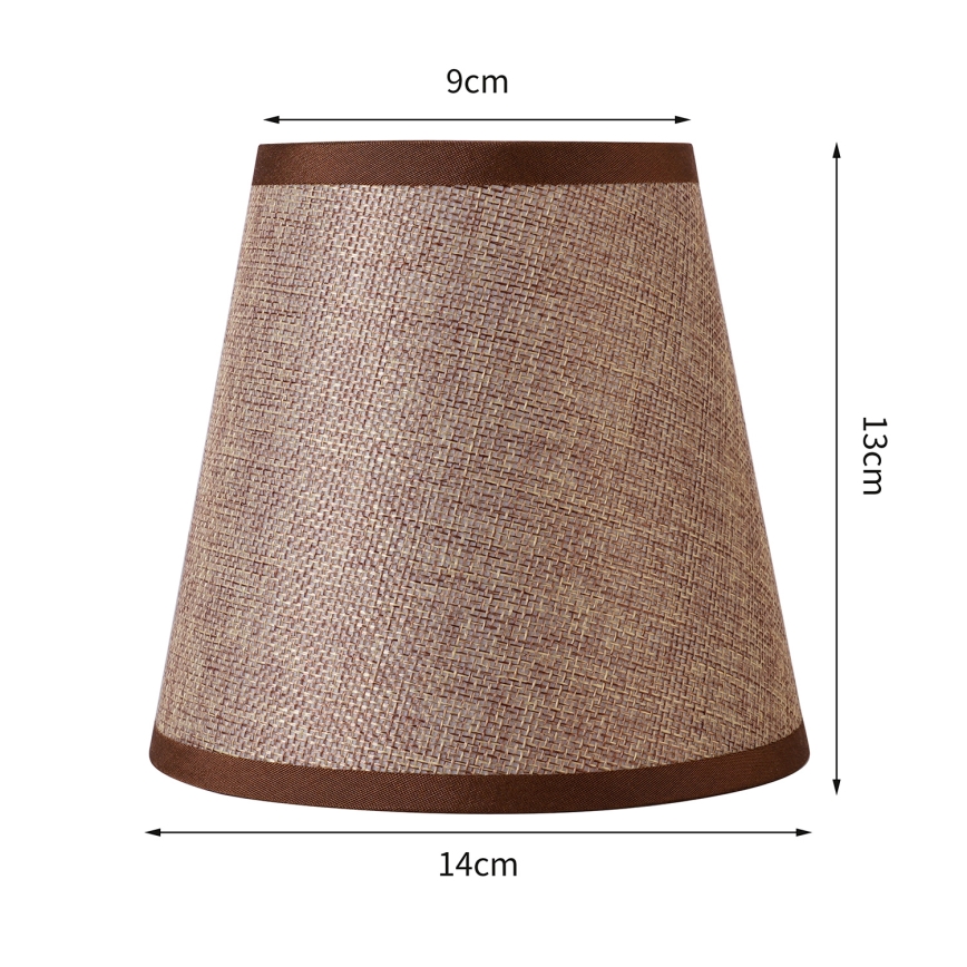 Brilagi - Universal lampshade NUBILA E27 13x9 cm brown