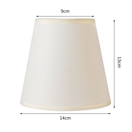 Brilagi - Universal lampshade NUBILA E27 13x9 cm creamy