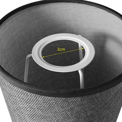 Brilagi - Universal lampshade NUBILA E27 13x9 cm grey