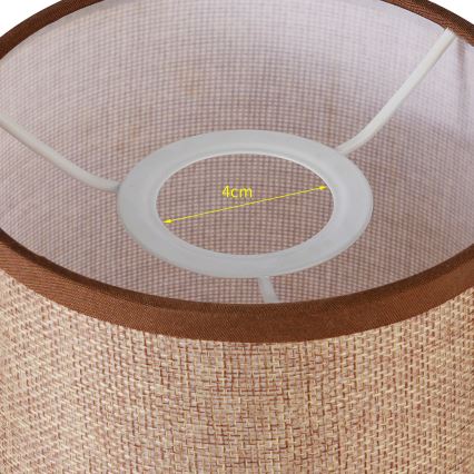 Brilagi - Universal lampshade NUBILA E27 15,5x14 cm brown