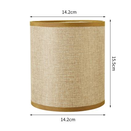 Brilagi - Universal lampshade NUBILA E27 15,5x14 cm light brown