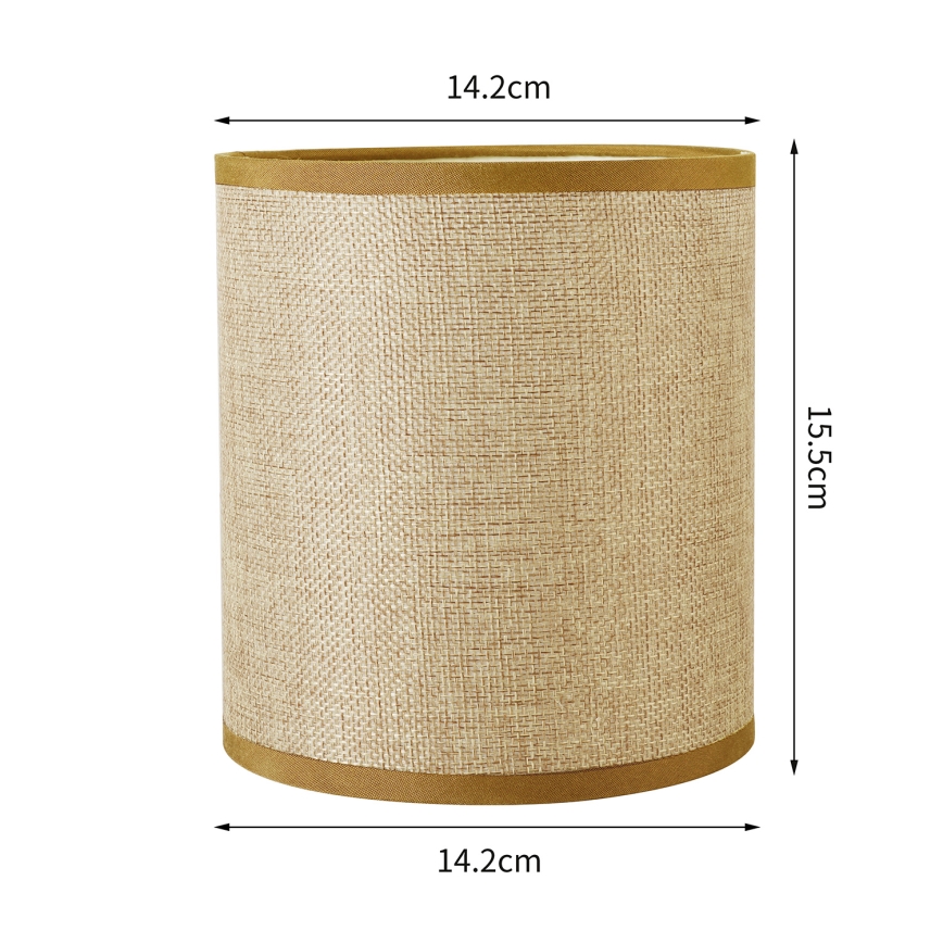 Brilagi - Universal lampshade NUBILA E27 15,5x14 cm light brown