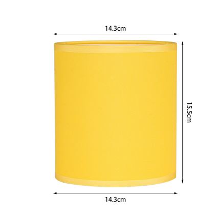 Brilagi - Universal lampshade NUBILA E27 15,5x14 cm yellow