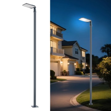 Brilagi - URBANLIGHT LED outdoor street lamp with 4 m pole and swivel joint, 100W, 230V, anthracite, IP65