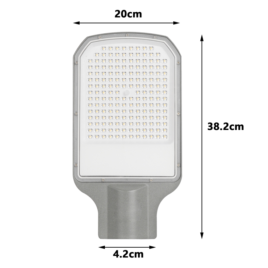 Brilagi - URBANLIGHT LED Street Lamp, 100W, 230V, Grey, IP65