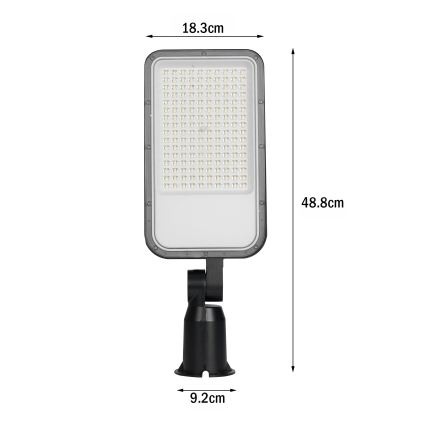 Brilagi - URBANLIGHT LED Street Light, 100W, 230V, Black, IP65