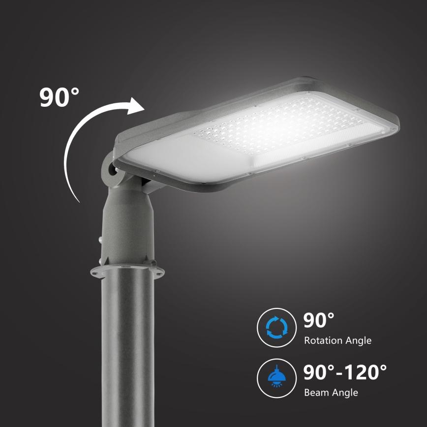 Brilagi - URBANLIGHT LED Street Light LED/100W/230V Gray IP65