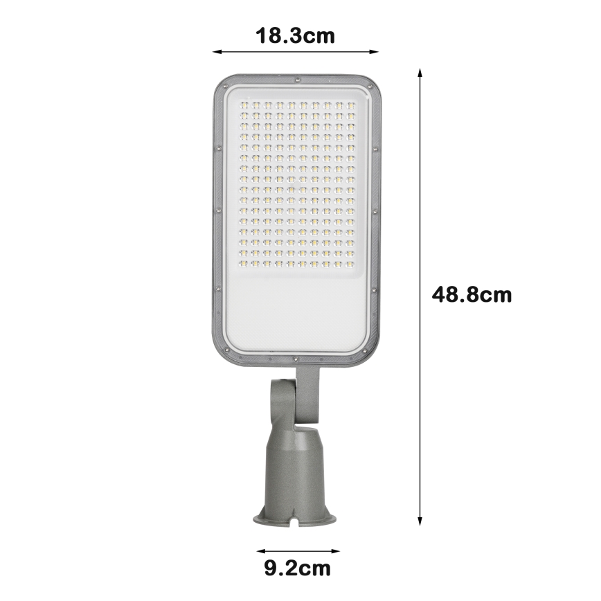 Brilagi - URBANLIGHT LED Street Light LED/100W/230V Gray IP65