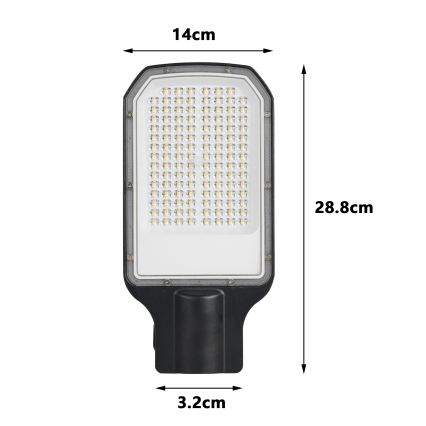 Brilagi - URBANLIGHT LED Street Light LED/50W/230V Black IP65