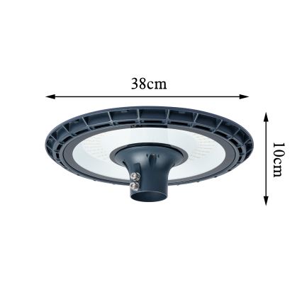 Brilagi - URBANSPARK LED street lamp with 5-m pole, 120W/230V, anthracite, IP65