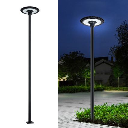 Brilagi - URBANSPARK LED street lamp with 3 m pole, 120W, 230V, black, IP65