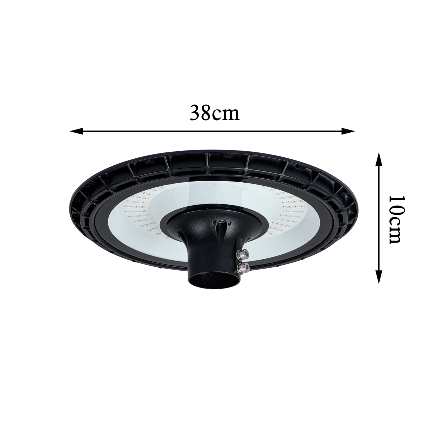 Brilagi - URBANSPARK LED street lamp with 3 m pole, 120W, 230V, black, IP65