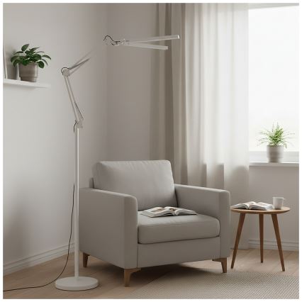 Brilagi - LED Dimmable Flexible Floor Lamp VARIO LED/14W/230V 3000-6000K 157 cm White