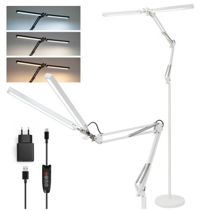 Brilagi - LED Dimmable Flexible Floor Lamp VARIO LED/14W/230V 3000-6000K 157 cm White