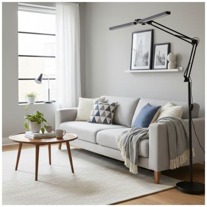 Brilagi - LED Dimmable Flexible Floor Lamp VARIO LED/14W/230V 3000-6000K 157 cm Black