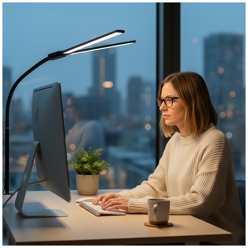 BRILAGI - VARIO USB Dimmable LED Desk Lamp, 14W/5V, 3000-6000K, Black