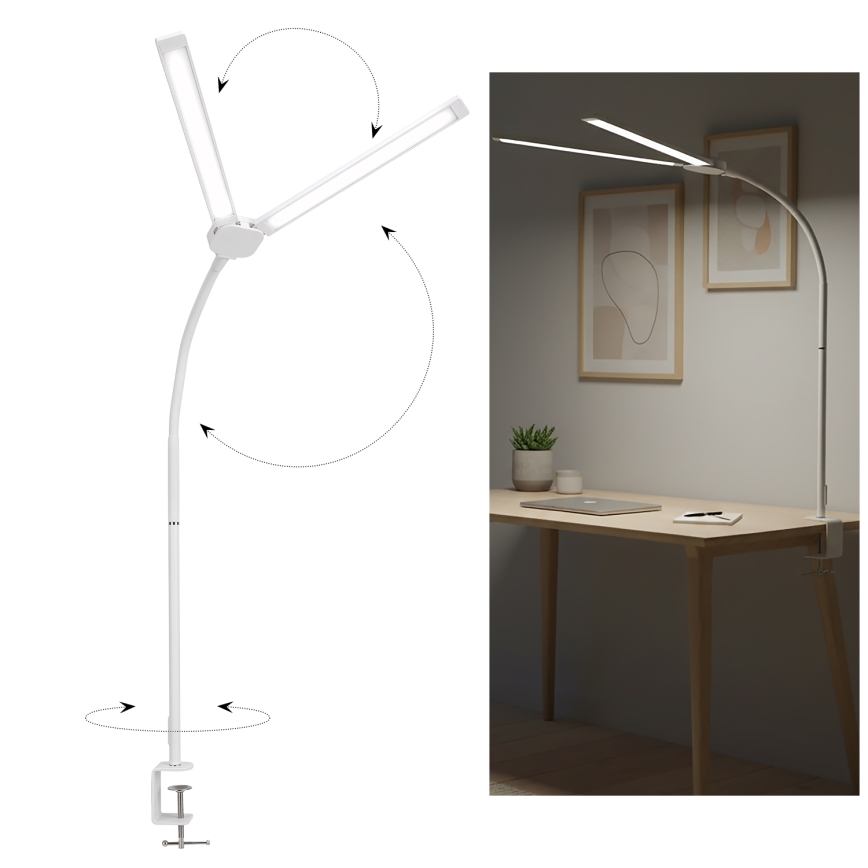 BRILAGI - VARIO USB Dimmable LED Desk Lamp LED/14W/5V 3000-6000K White