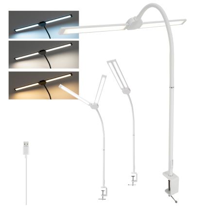 BRILAGI - VARIO USB Dimmable LED Desk Lamp LED/14W/5V 3000-6000K White