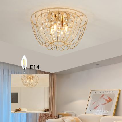 Brilagi - VASTERAS Flush-Mount Ceiling Light 4xE14/40W/230V Ø 45 cm