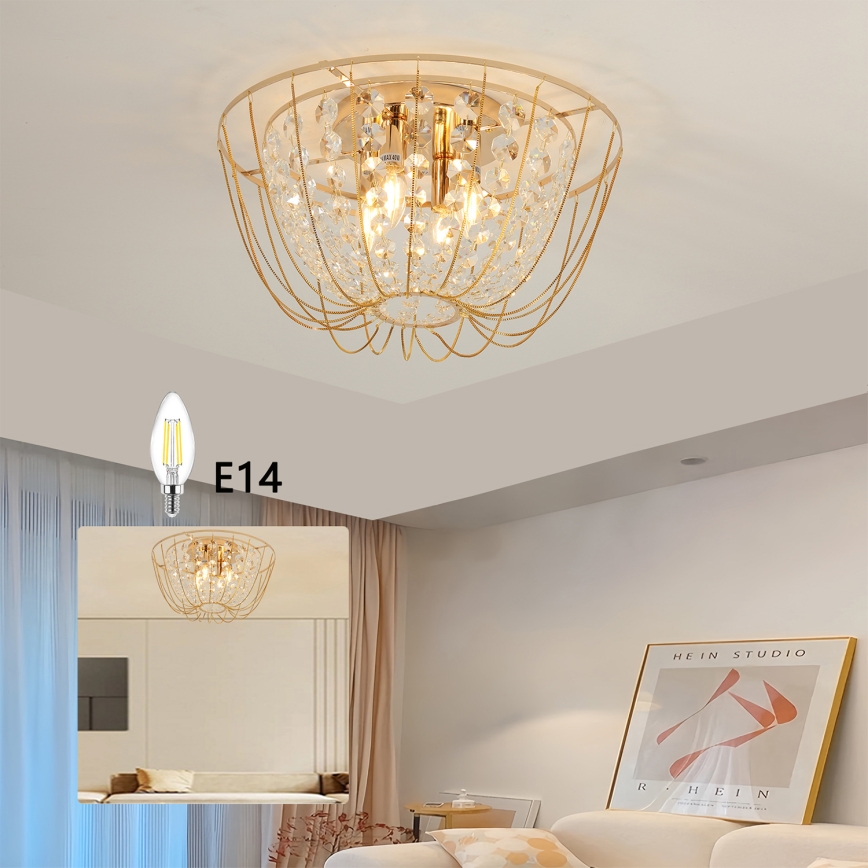 Brilagi - VASTERAS Flush-Mount Ceiling Light 4xE14/40W/230V Ø 45 cm