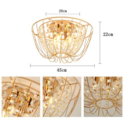 Brilagi - VASTERAS Flush-Mount Ceiling Light 4xE14/40W/230V Ø 45 cm