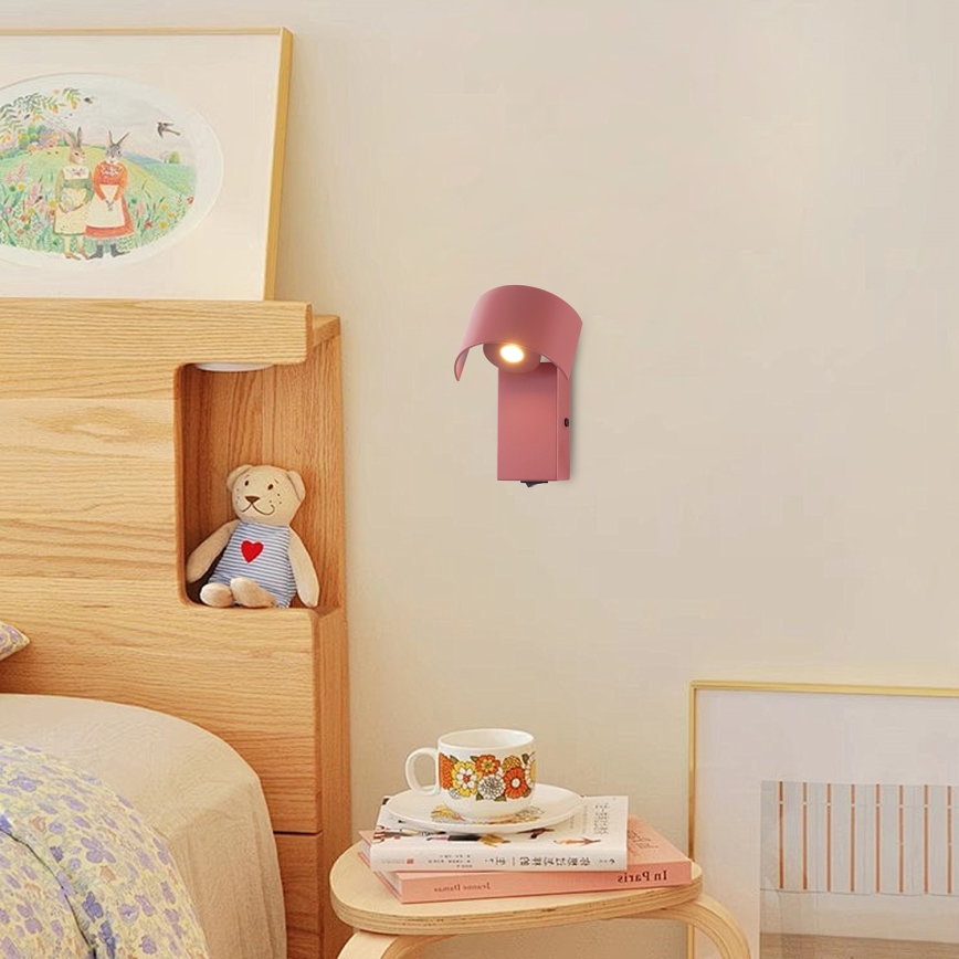 Brilagi - VASTO LED Wall Light LED/3W/230V Pink