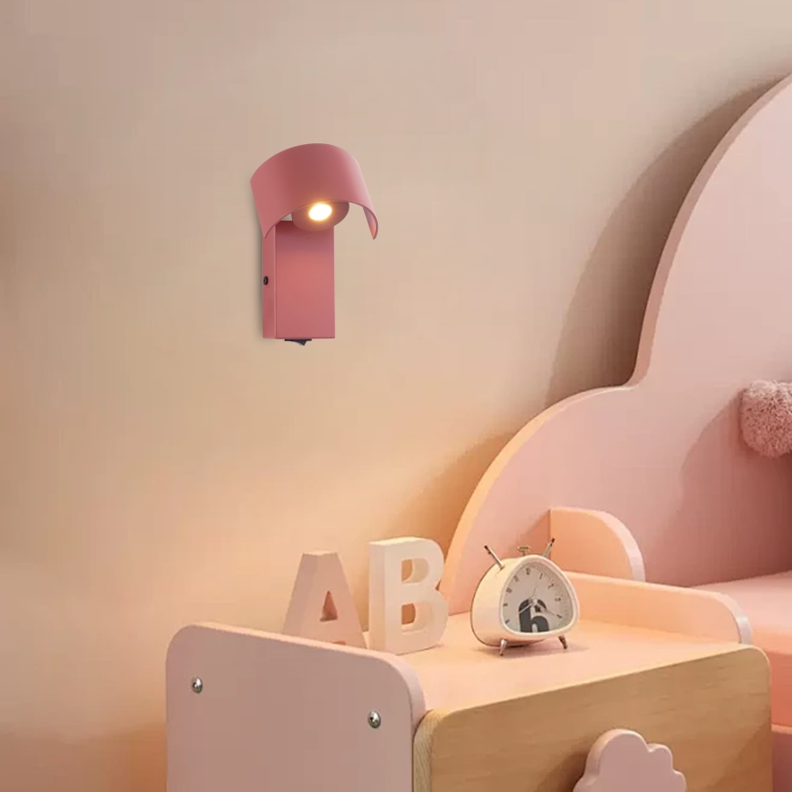 Brilagi - VASTO LED Wall Light LED/3W/230V Pink