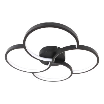 Brilagi - VELO LED Ceiling Light, 42W/230V, 4000K, Ø 52 cm, Black