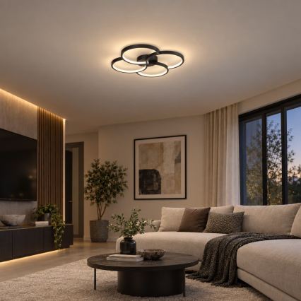BRILAGI - VELO LED Ceiling Light, 42W/230V, 4000K, Ø 52 cm, Black