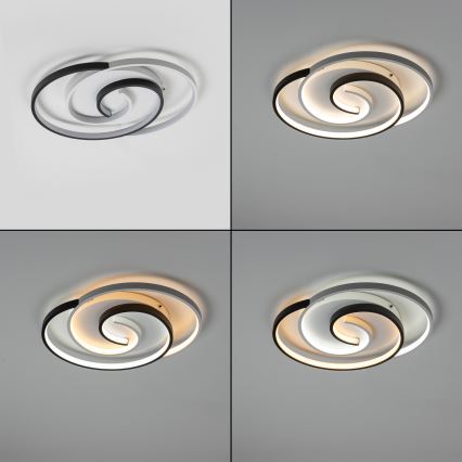 Brilagi - LED Dimmable Ceiling Light VELO XL LED/83W/230V 3000-6500K 46,7x59,5 cm + remote control
