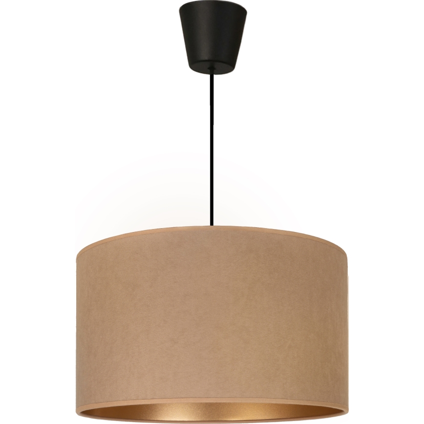 Brilagi - VELVET Cable Pendant Light 1x E27/60W/230V, Ø 40 cm, beige/gold