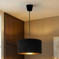 Brilagi - VELVET Cable Pendant Light 1xE27/60W/230V Ø 40 cm Black/Gold