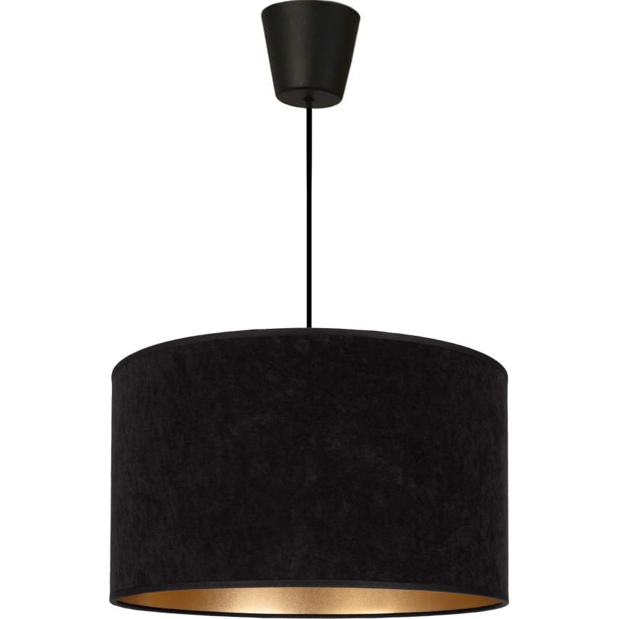 Brilagi - VELVET Cable Pendant Light 1xE27/60W/230V Ø 40 cm Black/Gold